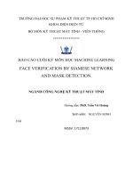 BÁO CÁO CUỐI KỲ MÔN HỌC MACHINE LEARNING FACE VERIFICATION BY SIAMESE NETWORK AND MASK DETECTION.