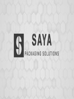 GIẢI PHÁP CHO BẢO QUẢN THỰC PHẨM ▪ GIẢI PHÁP CHO CÔNG NGHỆ ĐÓNG GÓI THỰC PHẨM ▪ GIẢI PHÁP CHO KỸ THUẬT VẬT LIỆU ĐÓNG GÓI