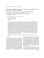 Tinh sạch và đánh giá khả năng thủy phân arabinoxylan của xylanase tự nhiên và tái tổ hợp