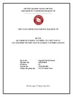 TIỂU LUẬN CHÍNH SÁCH THƯƠNG MẠI QUỐC TẾ ĐỀ TÀI QUY ĐỊNH XUẤT KHẨU VẢI THIỀU CỦA VIỆT NAM VÀ CÁC GIẢI PHÁP ĐỂ THÚC ĐẨY XUẤT KHẨU VẢI THIỀU SANG EU