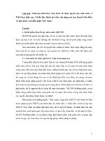 cách thức tổ chức quyền lực nhà nước ở Việt Nam hiện nay. Từ đó hãy đánh giá việc vận dụng các học thuyết tiêu biểu về nhà nước vào điều kiện Việt Nam