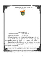 Báo cáo thực tập Vai trò của công tác xã hội trong Bệnh viện