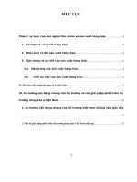 Nền sản xuất hàng hóa ở nước ta 