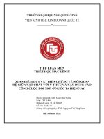 Quan điểm duy vật biện chứng về mối quan hệ giữa vật chất với ý thức và vận dụng vào công cuộc đổi mới ở nước ta hiện nay  