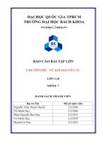 BÁO cáo bài tập lớn CHUYÊN đề vũ KHÍ NGUYÊN tử 