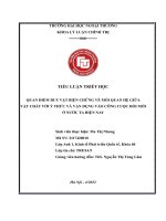 Quan điểm duy vật biện chứng về mối quan hệ giữa vật chất với ý thức và vận dụng vào công cuộc đổi mới ở nước ta hiện nay 