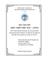 Quan điểm biện chứng duy vật về mối quan hệ biện chứng giữa nội dung và hình thức và ý nghĩa của việc nghiên cứu quan điểm đó trong nghiên cứu, học tập của sinh viên 