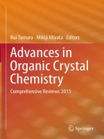 Advances in organic crystal chemistry comprehensive reviews 2015 