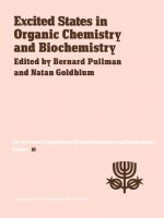 Excited states in organic chemistry and biochemistry  proceedings of the tenth jerusalem syposium on quantum chemistry and biochemistry held in jerusa 