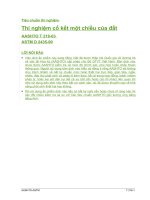 AASHTO T216 03 ASTM D 2435 90 Thí nghiệm cố kết một chiều của đất