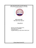 BÀI tập lớn HP3 QUÂN sự CHUNG chủ đề số 1 