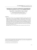 Dẫn liệu bước đầu về thành phần loài và phân bố của mối (Isoptera) ở Khu dự trữ sinh quyển Mũi Cà Mau