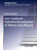 Iron catalysed hydrofunctionalisation of alkenes and alkynes 