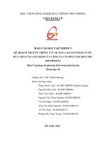 BÁO CÁO BÀI TẬP NHÓM 3 KẾ HOẠCH TRUYỀN THÔNG TVC QUẢNG CÁO SẢN PHẨM NƯỚC DỪA TRÁI C Y COCOXIM CỦA CÔNG TY CỔ PHẦN XNK BẾN TRE (BETRIMEX)