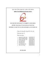 BÀI TẬP LỚN NGÂN HÀNG VÀ NGHIỆP VỤ NGÂN HÀNG CHỦ ĐỀ: TỔNG QUAN VỀ NGÂN HÀNG SỐ VIỆT NAM MÔ HÌNH CÁC NHÂN TỐ TÁC ĐỘNG ĐẾN DỊCH VỤ NGÂN HÀNG SỐ