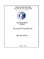 báo cáo: Trí tuệ nhân tạo nâng cao