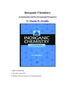 T. W. Swaddle - Inorganic Chemistry_ An Industrial and Environmental Perspective-Academic Press (1997)