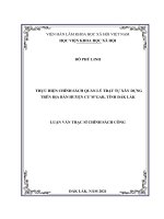 (LUẬN văn THẠC sĩ) THỰC HIỆN CHÍNH SÁCH QUẢN lý TRẬT tự xây DỰNG TRÊN địa bàn HUYỆN cư M’GAR, TỈNH đắk lắk 