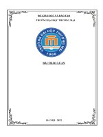 Đề tài: Tìm hiểu hoạt động của cảng Cát Lái. Trình bày quy trình nhập  khẩu và giải thích những công việc đã làm với các bên liên quan trong  vai trò người giao nhận trên một bộ chứng từ thực tế