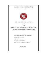 TIỂU LUẬN PHÁP LUẬT đại CƯƠNG án lệ và VIỆC áp DỤNG án lệ tại VIỆT NAM và một số QUỐC GIA TRÊN THẾ GIỚI 