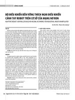 Bộ điều khiển bền vững thích nghi điều khiển cánh tay robot trên cơ sở của mạng nơ ron