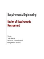 Lecture 17 review of requirements management