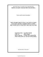 SKKN Một số biện pháp nâng cao chất lượng giáo dục hướng nghiệp, phân luồng học sinh lớp 9 ở trường...