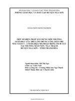 SKKN Một số giải pháp xây dựng môi trường giáo dục lấy trẻ làm trung tâm, giúp trẻ mẫu giáo 3 - 4 tu...