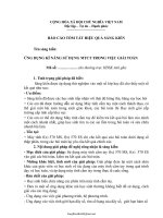 Sáng kiến kinh nghiệm Ứng dụng kĩ năng sử dụng máy tính cầm tay trong việc giải toán