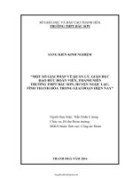 SKKN Một số giải pháp về quản lý, giáo dục đạo đức đoàn viên, thanh niên trường THPT Bắc Sơn, huyện...