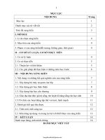 SKKN Một số biện pháp góp phần làm tốt công tác chủ nhiệm ở Lớp 4 trường PTDTBT Tiểu học 2 xã Thiện...