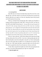 Sáng kiến kinh nghiệm Dạy học môn Ngữ văn theo hướng tích hợp góp phần đổi mới phương pháp dạy học v...