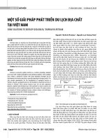 Một số giải pháp phát triển du lịch địa chất tại Việt Nam
