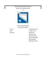 BÁO CÁO NHÓM MÔN HỌC QUẢN TRỊ TÀI CHÍNH  Công ty Thủy điện Gia Lai - Kon Tum