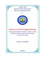 Khóa luận tốt nghiệp đánh giá hoạt động bán hàng tại công ty TNHH phước lộc   đại lý ủy quyền của hyundai thành công tại huế