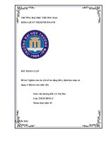 THẢO LUẬN đề tài nghiên cứu tác yếu tố tác động đến ý định lựa chọn sử dụng ví điện tử của sinh viên 