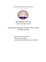 TÂM lý học đại CƯƠNG phân tích đặc điểm giống nhau, khác nhau và mối quan hệ giữa nhận thức và tình cảm 