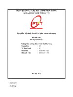 Học phần kỹ thuật theo dõi và giám sát an toàn mạng bài báo cáo bài thực hành số 2 