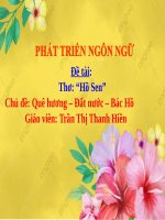 BÀI THƠ:HỒ SEN TÁC GIẢ NHƯỢC THỦY