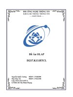 Kho dữ liệu và OLAP đồ án olap