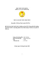 Quy luật chuyển hóa từ những sự thay đổi về lượng dẫn đến những thay đổi về chất và vận dụng phân tích các hiện tượng về tình yêu của giới trẻ hiện nay