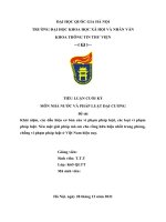 TIỂU LUẬN CUỐI KỲ MÔN NHÀ NƯỚC VÀ PHÁP LUẬT ĐẠI CƯƠNG