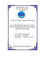 Đề tài GIỚI THIỆU một TIỂU LOẠI của một số các LOẠI HÌNH NGHỆ THUẬT mà ANHCHỊ đặc BIỆT có ấn TƯỢNG 