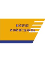 HUẤN LUYỆN AN TOÀN bức xạ ION hóa