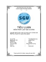 TIỂU LUẬN môn PHÁP LUẬT đại CƯƠNG chủ đề nguồn gốc ra đời của nhà nước và pháp luật th  eo học thuyết chủ nghĩa mác lênin 