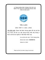 tiểu luận quan hệ biện chứng giữa tồn tại xã hội và ý thức xã hội, sự vận dụng trong việc xây dựng ý thức xã hội chủ nghĩa ở việt nam hiện nay 