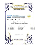 BÁO cáo đồ án đề tài QUẢN lý THƯ VIỆN 
