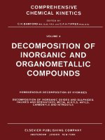 Decomposition of inorganic and organometallic compounds 