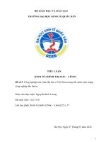 TIỂU LUẬN KINH TẾ CHÍNH TRỊ MÁC – LÊNIN Công nghiệp hóa, hiện đại hóa ở Việt Nam trong bối cảnh cách mạng công nghiệp lần thứ tư