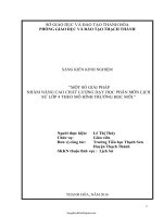 SKKN Một số giải pháp nhằm nâng cao chất lượng dạy học phân môn lịch sử lớp 4 theo mô hình trường họ...